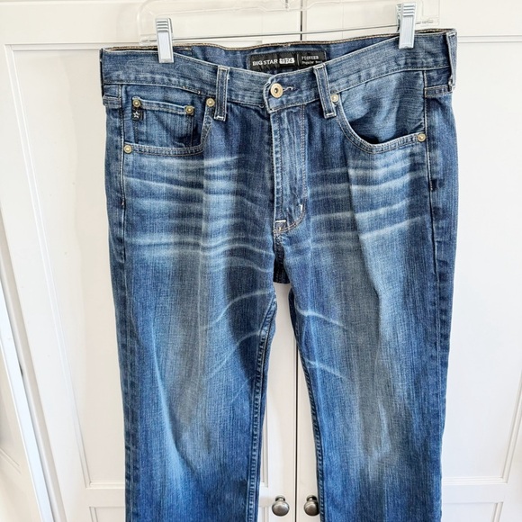 Big Star 1974 Jeans Pioneer Regular Boot Jeans Whiskered 34x31 - Picture 5 of 8